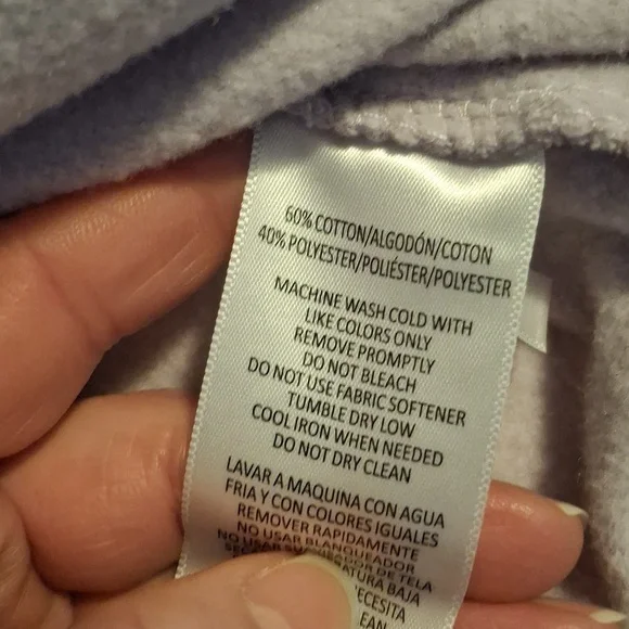 Calvin Klein Light Purple Logo Crewneck Sweatshirt - Picture 3 of 7